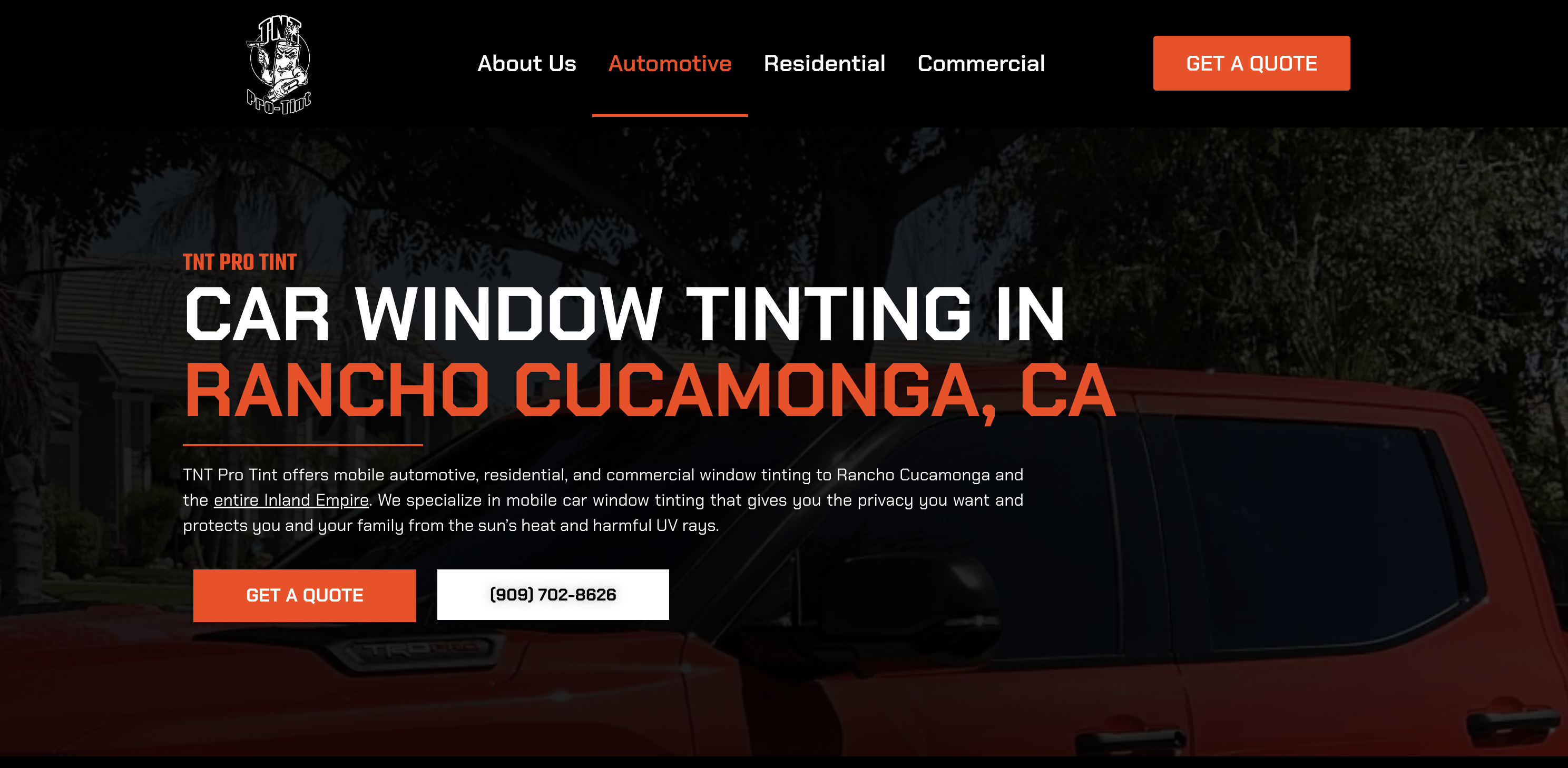 Eccentric Detailing Website Design